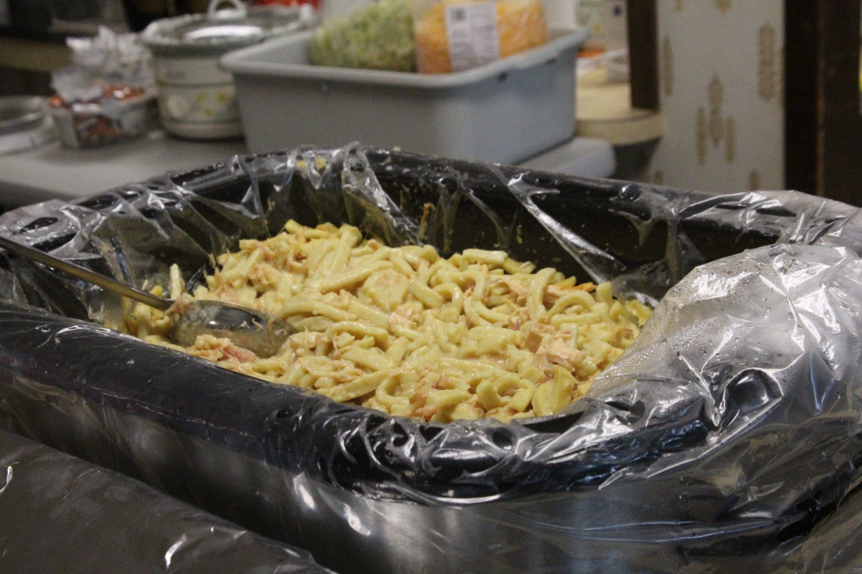 Chicken and noodles